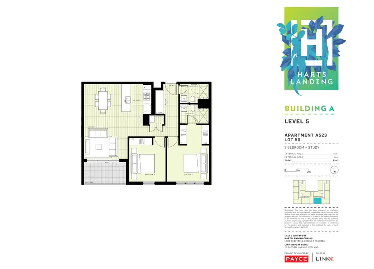 Floorplan of Homely apartment listing, 523/1-39 Lord Sheffield Circuit, Penrith NSW 2750