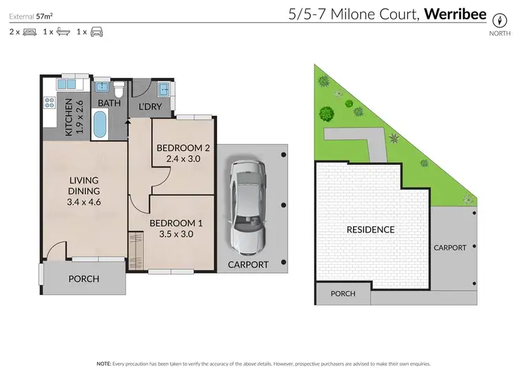 Floorplan of Homely unit listing, 5/5-7 Milone Court, Werribee VIC 3030