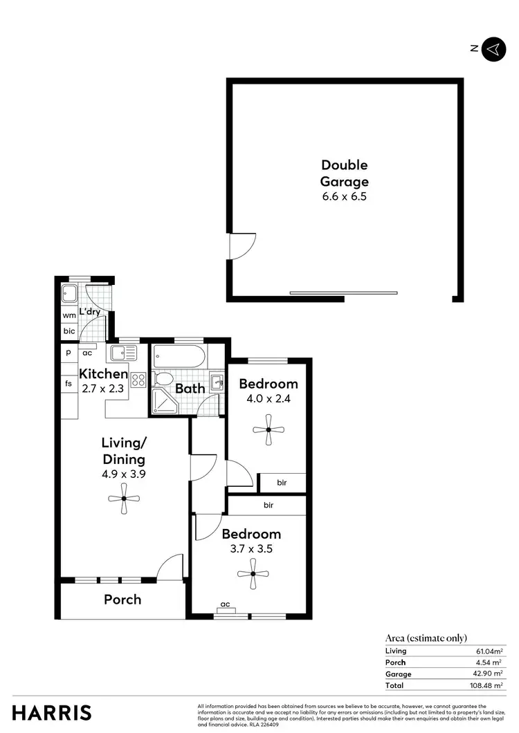 Floorplan of Homely unit listing, 1/27 Forest Avenue, Rostrevor SA 5073