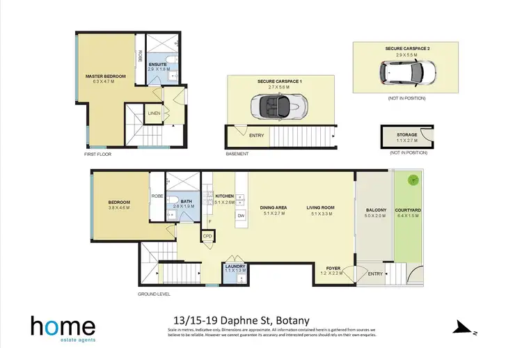 Floorplan of Homely apartment listing, 13/15-19 Daphne Street, Botany NSW 2019