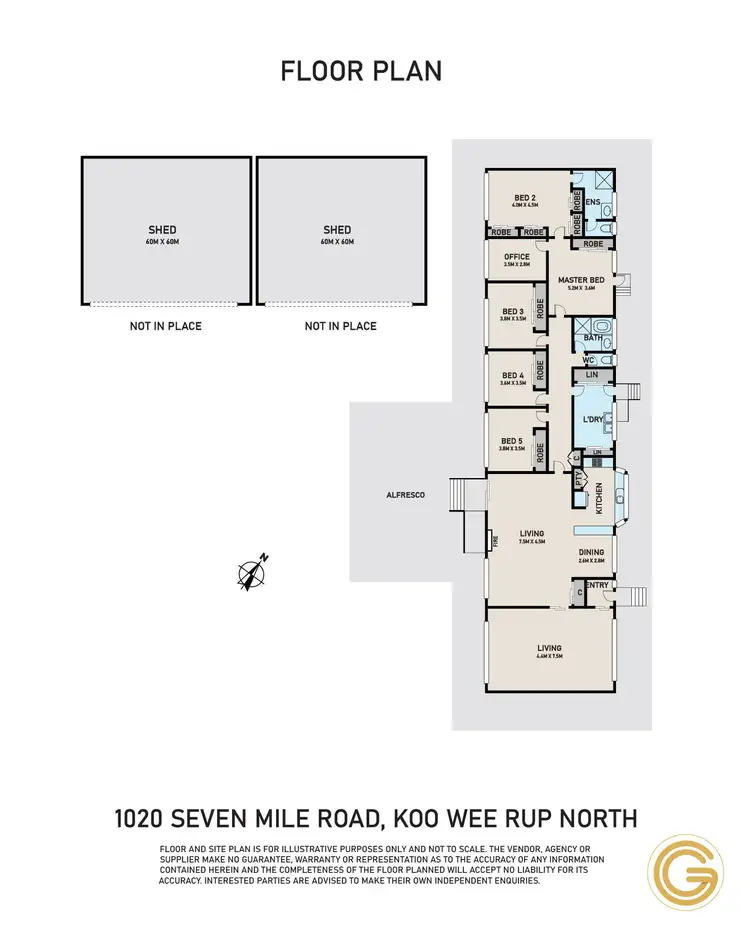 Floorplan of Homely house listing, 1020 Seven Mile Road, Koo Wee Rup North VIC 3981