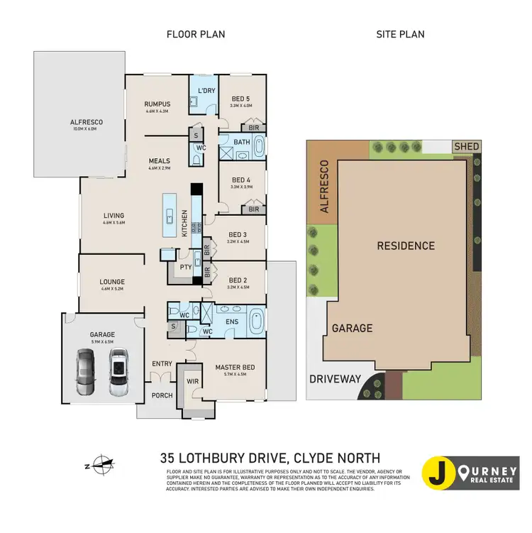 Floorplan of Homely house listing, 35 Lothbury Drive, Clyde North VIC 3978