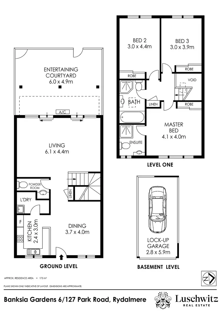 Floorplan of Homely townhouse listing, 6/127 Park Road, Rydalmere NSW 2116