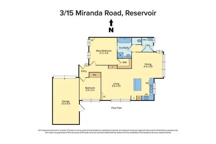 Floorplan of Homely unit listing, 3/15 Miranda Road, Reservoir VIC 3073