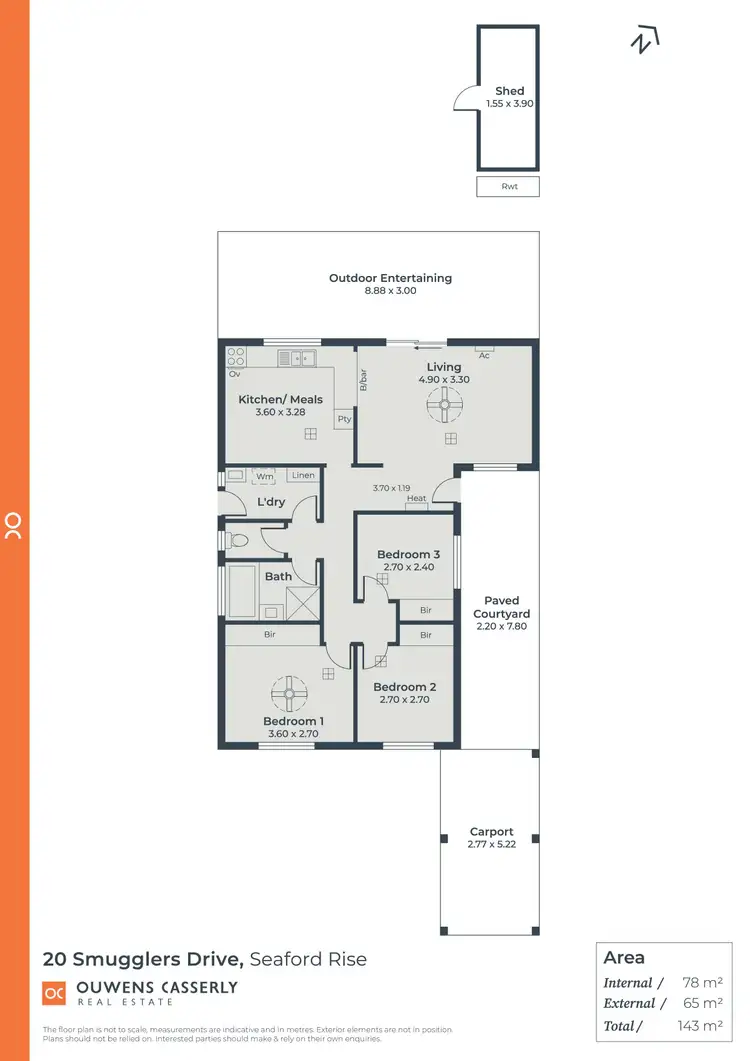 Floorplan of Homely house listing, 20 Smugglers Drive, Seaford Rise SA 5169