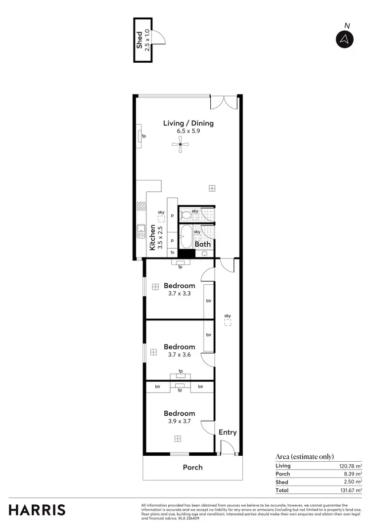 Floorplan of Homely house listing, 35 Fisher Street, Norwood SA 5067