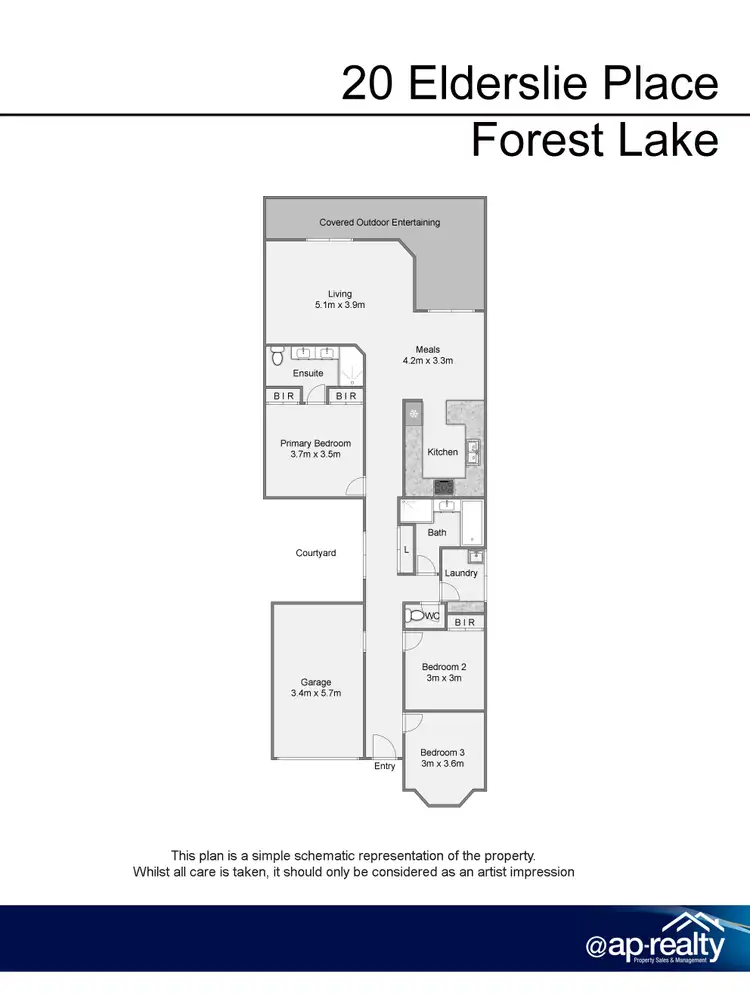 Floorplan of Homely house listing, 20 Elderslie Place, Forest Lake QLD 4078