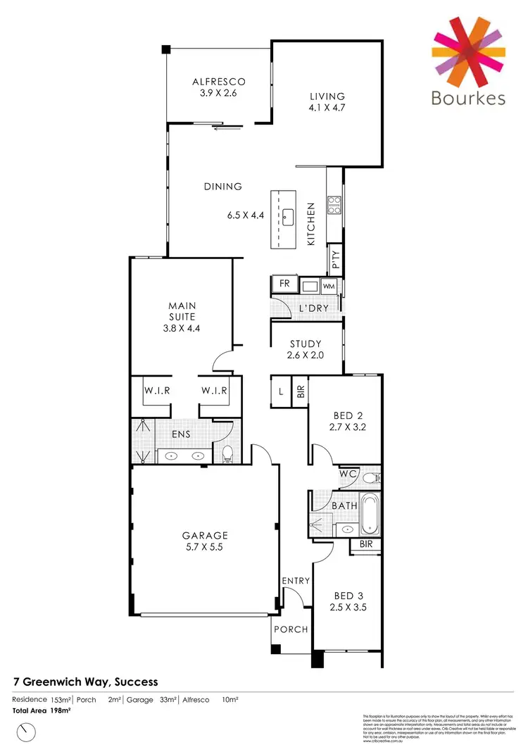 Floorplan of Homely house listing, 7 Greenwich Way, Success WA 6164