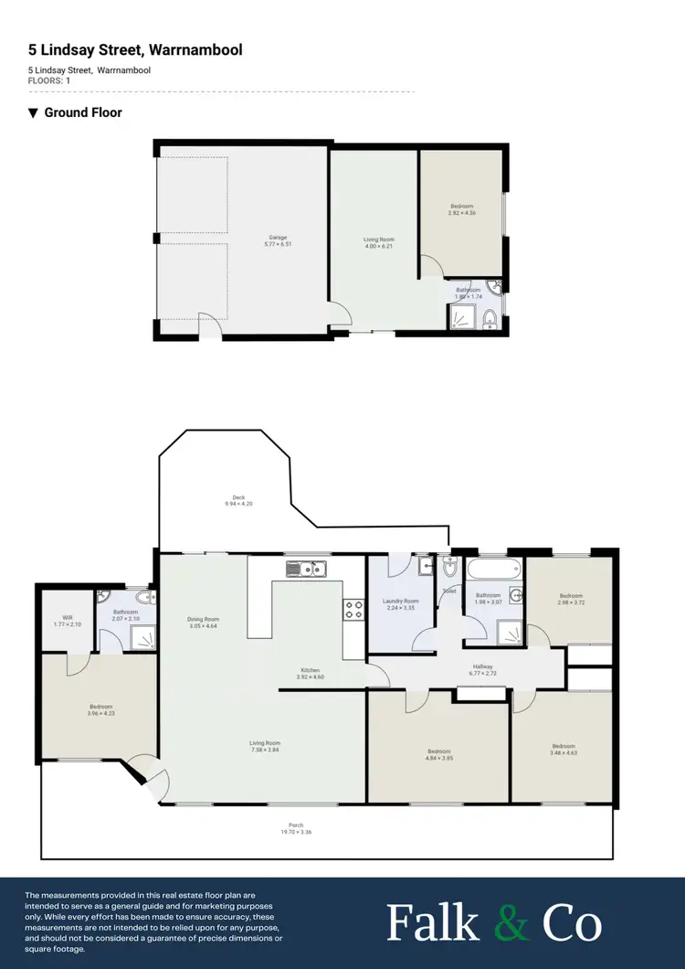 Floorplan of Homely house listing, 5 Lindsay Street, Dennington VIC 3280