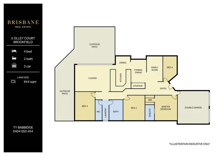 Floorplan of Homely house listing, 5 Olley Court, Brookfield QLD 4069
