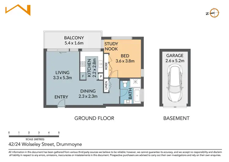 Floorplan of Homely apartment listing, 42/24 Wolseley Street, Drummoyne NSW 2047