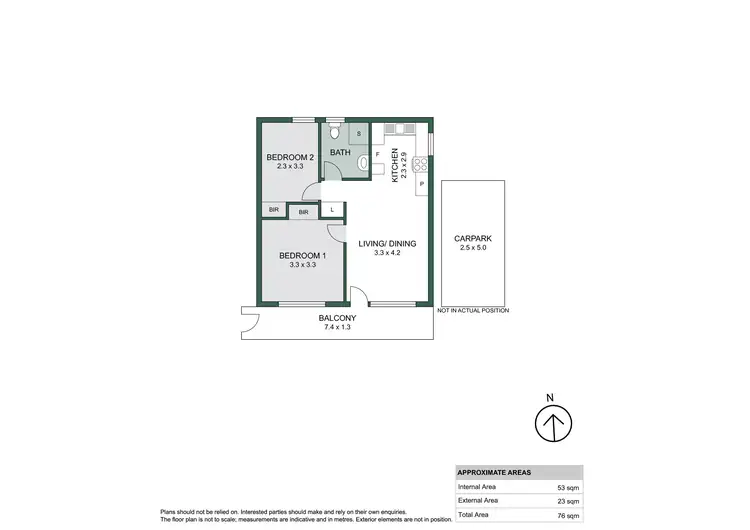 Floorplan of Homely unit listing, 18/36 Sturt Street, Glenelg North SA 5045