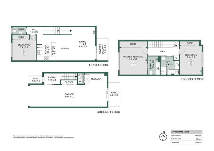 Floorplan of Homely townhouse listing, 14/1 Cristaldi Avenue, Underwood QLD 4119