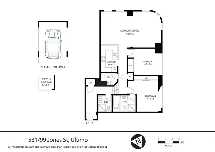 Floorplan of Homely apartment listing, 99 Jones Street, Ultimo NSW 2007