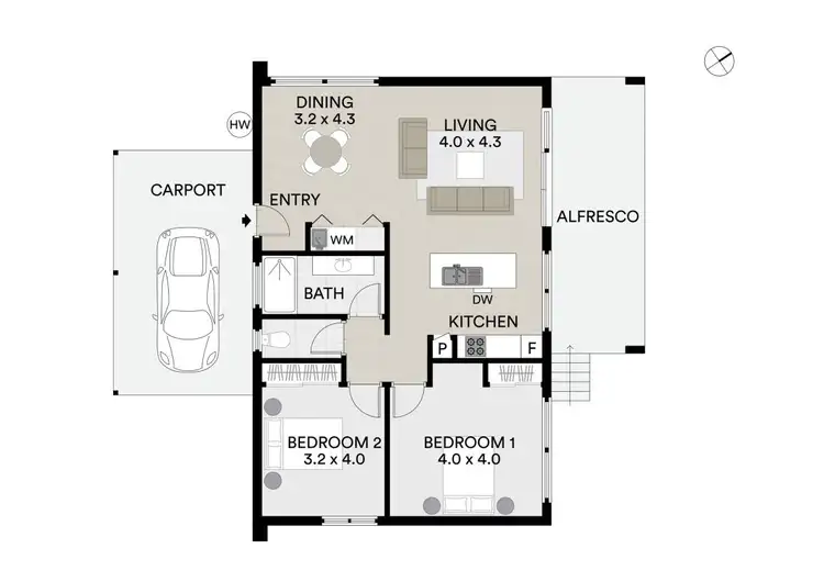 Floorplan of Homely house listing, 1/73 Main Street, Bridport TAS 7262