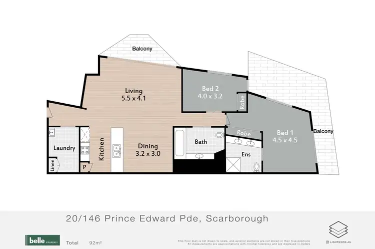 Floorplan of Homely unit listing, 20/146 Prince Edward Parade, Scarborough QLD 4020