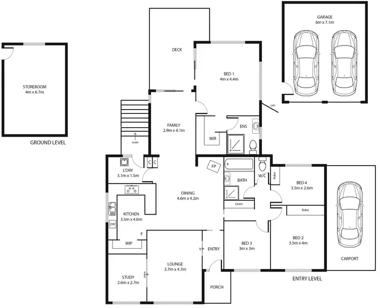 Floorplan of Homely house listing, 108 Jackie Howe Crescent, Macarthur ACT 2904