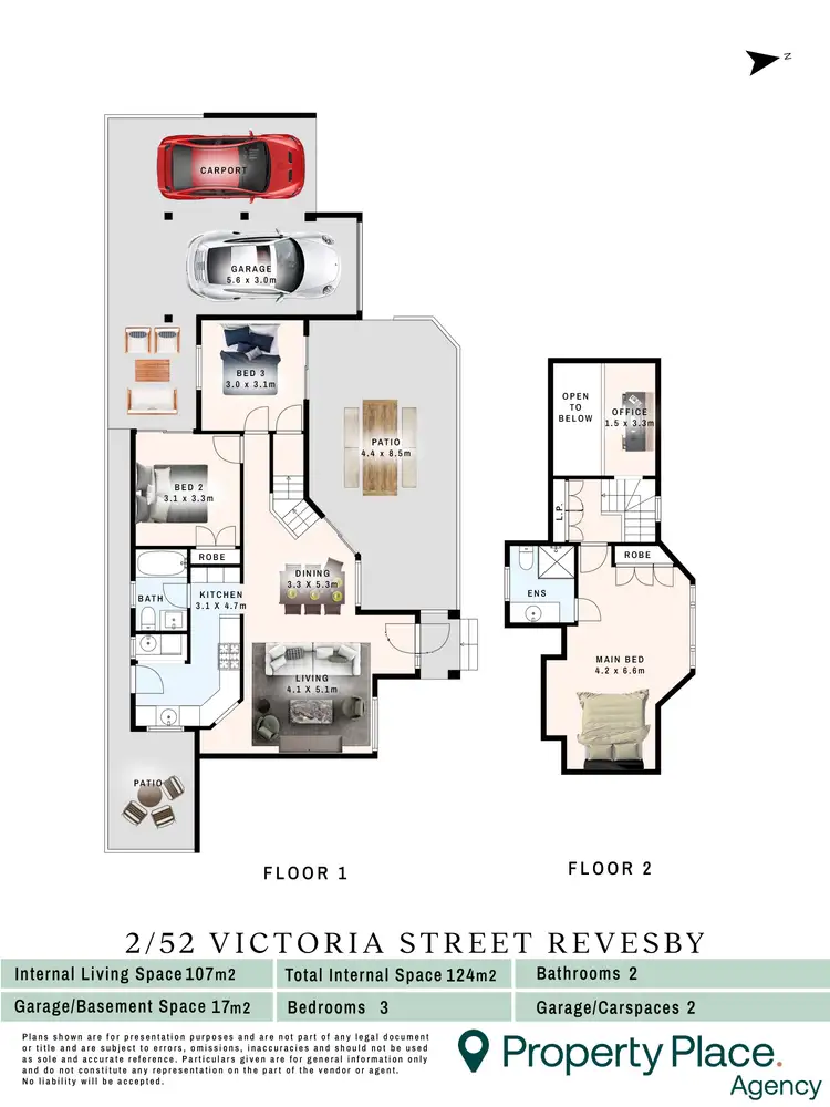 Floorplan of Homely townhouse listing, 2/52 Victoria Street, Revesby NSW 2212