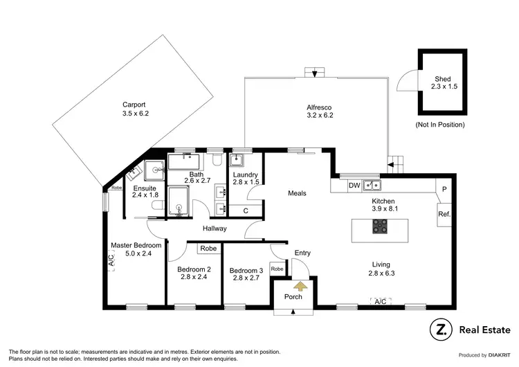 Floorplan of Homely unit listing, 1/6 Village Drive, Hampton Park VIC 3976