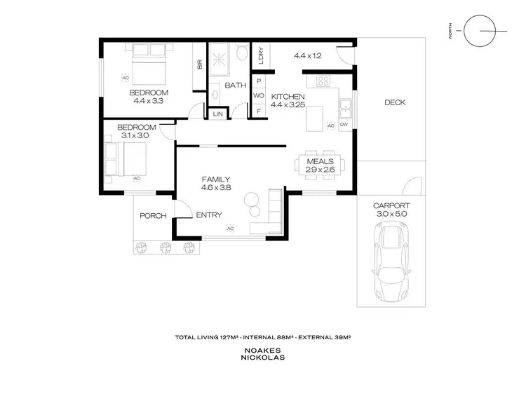 Floorplan of Homely unit listing, 1/2 Fourth Avenue, Glenelg East SA 5045