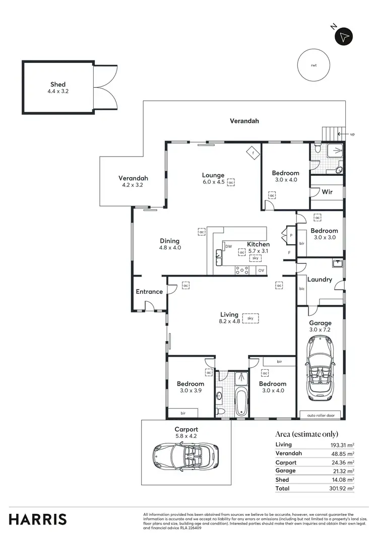 Floorplan of Homely house listing, 20 Hillridge Drive, Belair SA 5052