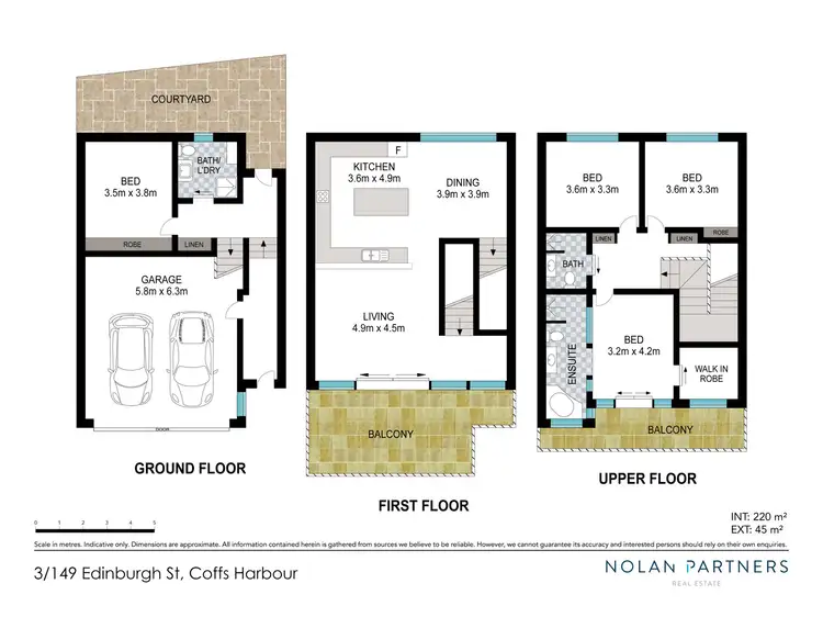 Floorplan of Homely townhouse listing, 3/149 Edinburgh Street, Coffs Harbour NSW 2450