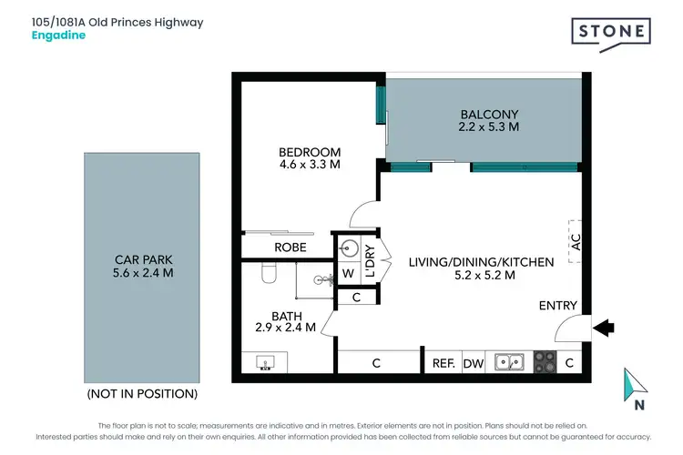 Floorplan of Homely unit listing, 105/1081A Old Princes Highway, Engadine NSW 2233