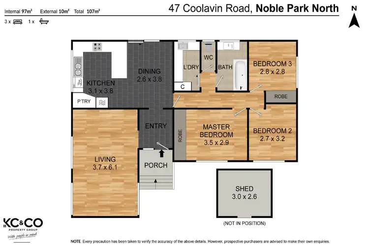 Floorplan of Homely house listing, 47 Coolavin Road, Noble Park North VIC 3174
