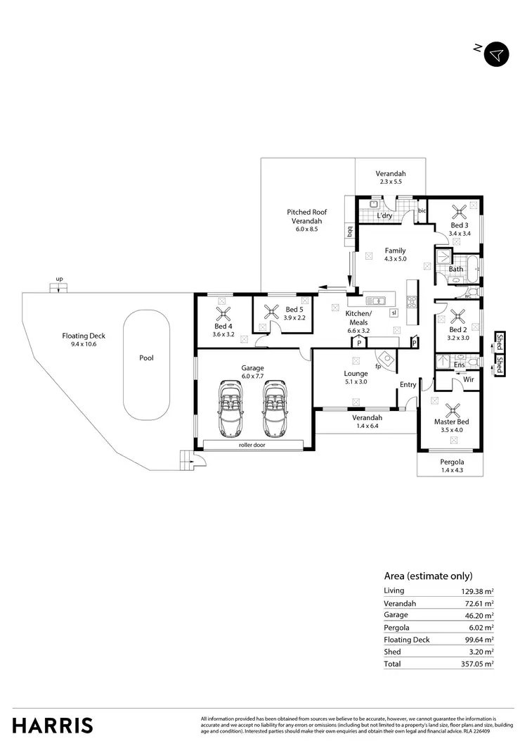 Floorplan of Homely house listing, 20 Chalani Crescent, Hallett Cove SA 5158
