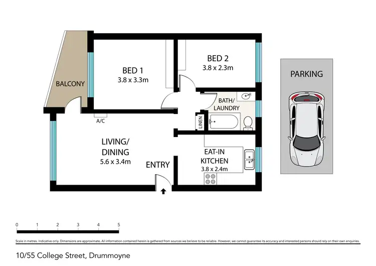 Floorplan of Homely apartment listing, 10/55 College Street, Drummoyne NSW 2047