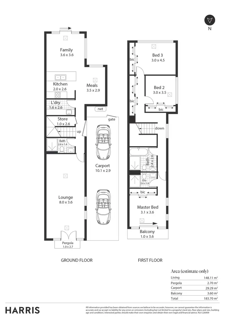 Floorplan of Homely house listing, 1A Hulbert Street, Hove SA 5048