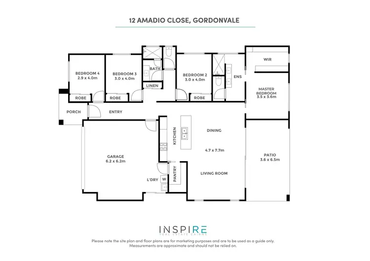 Floorplan of Homely house listing, 12 Amadio Close, Gordonvale QLD 4865