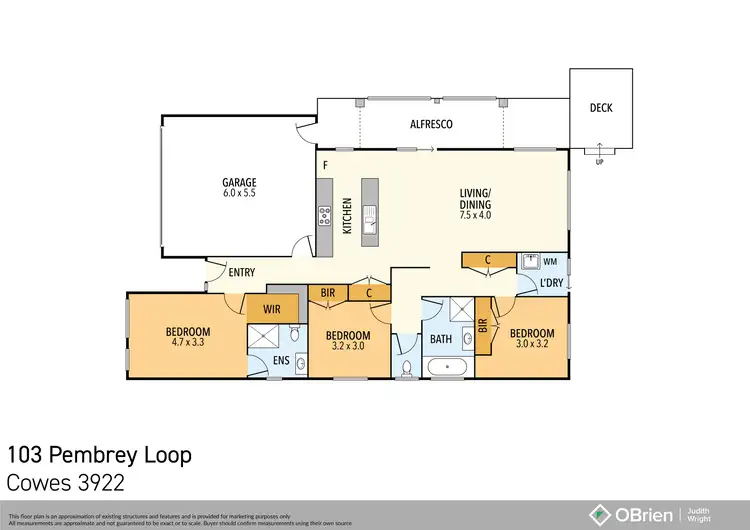 Floorplan of Homely house listing, 103 Pembrey Loop, Cowes VIC 3922