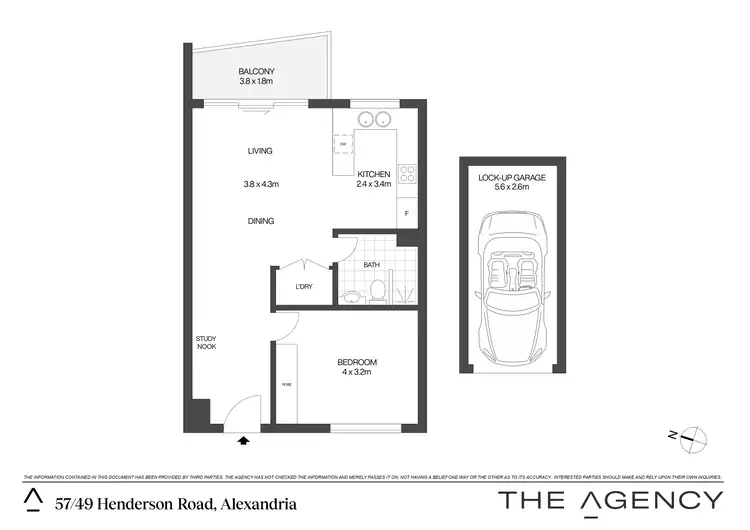 Floorplan of Homely apartment listing, 57/49 Henderson Road, Alexandria NSW 2015