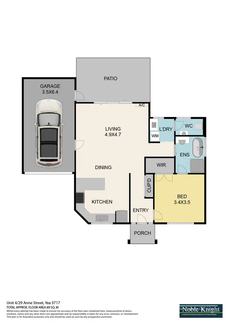 Floorplan of Homely unit listing, 4/29 Anne Street, Yea VIC 3717