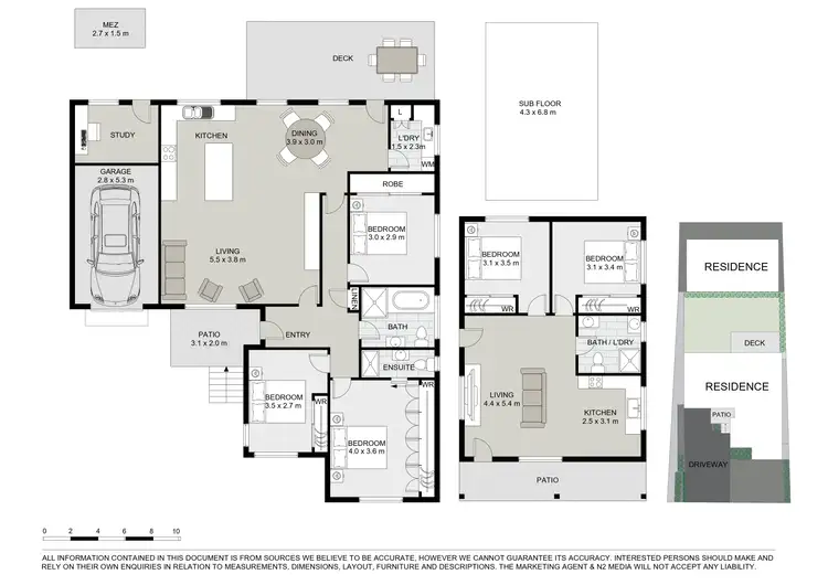 Floorplan of Homely house listing, 5 & 5A Tennyson Street, Winston Hills NSW 2153
