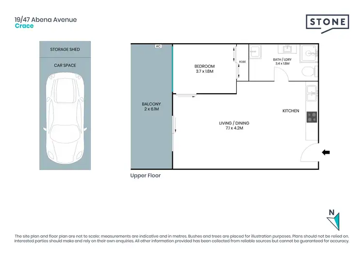 Floorplan of Homely apartment listing, 19/47 Abena Avenue, Crace ACT 2911