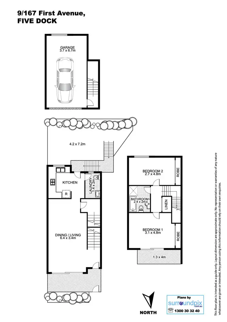 Floorplan of Homely townhouse listing, 9/167 First Avenue, Five Dock NSW 2046