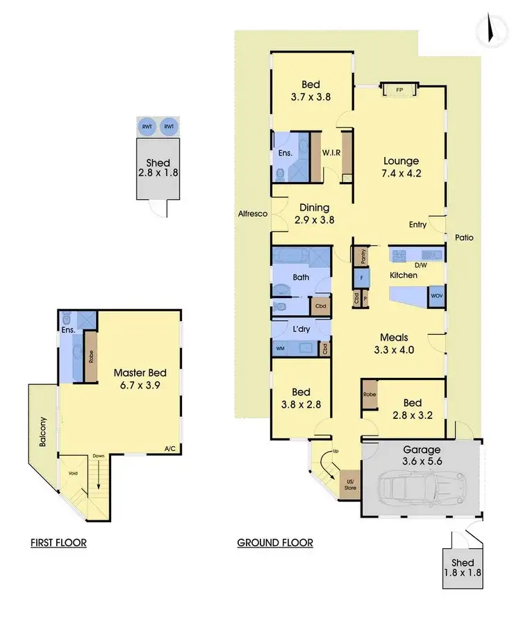 Floorplan of Homely house listing, 34 Abbey Walk, Vermont VIC 3133