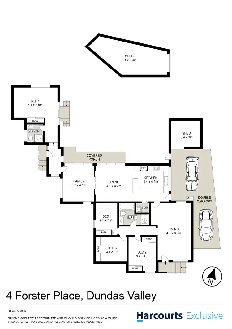 Floorplan of Homely house listing, 4 Forster Place, Dundas Valley NSW 2117