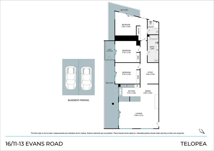 Floorplan of Homely apartment listing, 16/11-13 Evans Road, Telopea NSW 2117