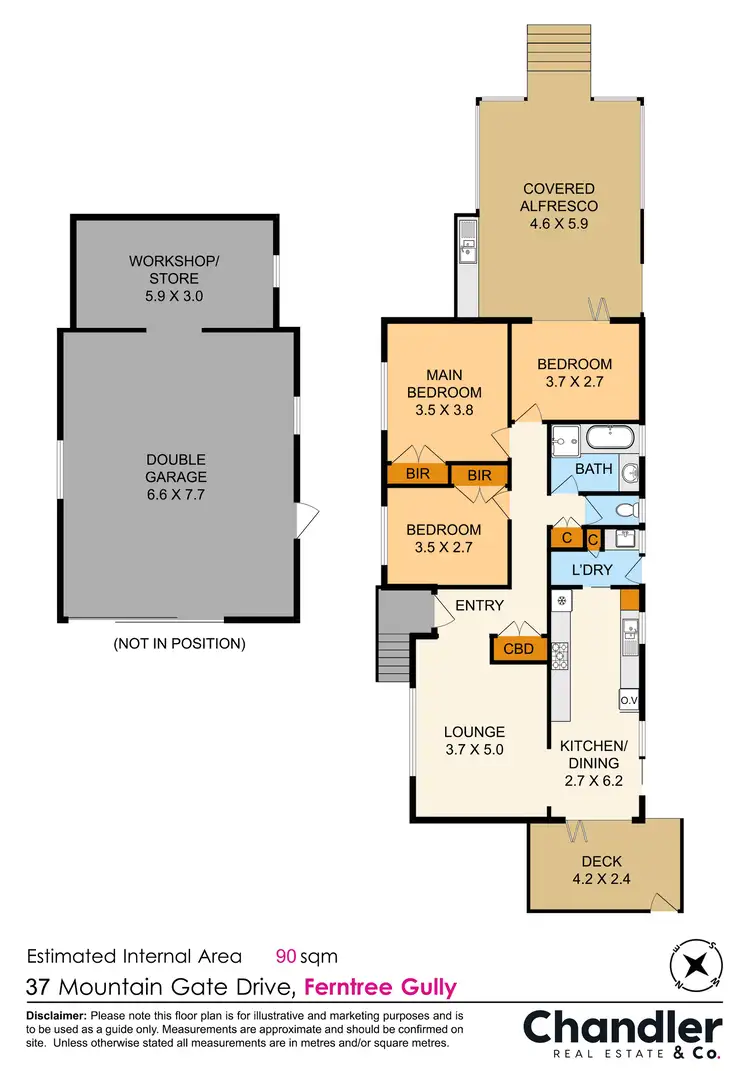 Floorplan of Homely house listing, 37 Mountain Gate Drive, Ferntree Gully VIC 3156