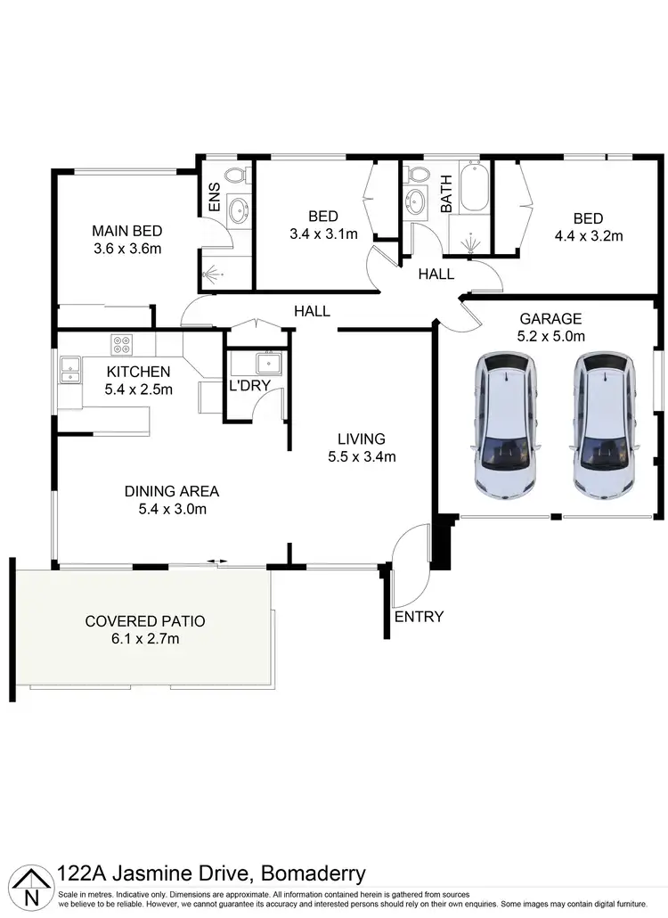 Floorplan of Homely house listing, 122a Jasmine Drive, Bomaderry NSW 2541