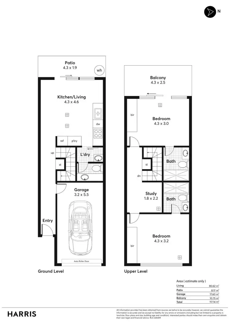 Floorplan of Homely townhouse listing, 40 Dowie Way, Munno Para SA 5115