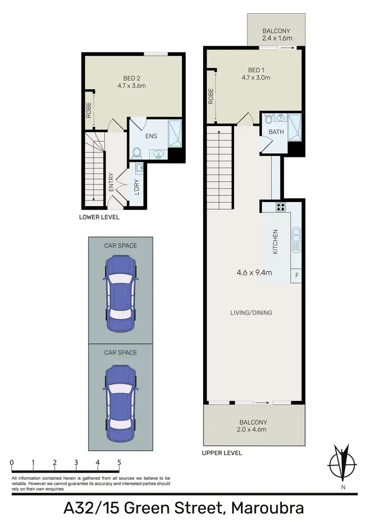 Floorplan of Homely apartment listing, 32/15 Green Street, Maroubra NSW 2035