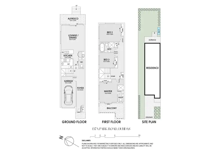 Floorplan of Homely semi-detached listing, 137A Park Road, Dundas NSW 2117
