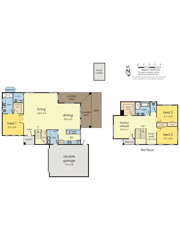 Floorplan of Homely townhouse listing, 3/165 Oban Road, Ringwood North VIC 3134