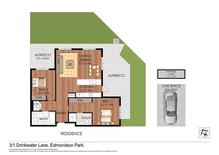 Floorplan of Homely apartment listing, 3/1 Drinkwater Lane, Edmondson Park NSW 2174