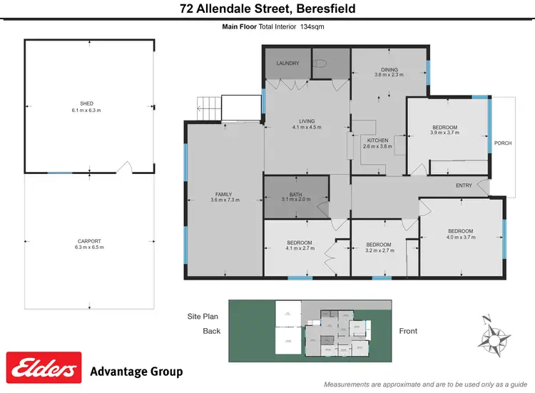 Floorplan of Homely house listing, 72 Allendale Street, Beresfield NSW 2322