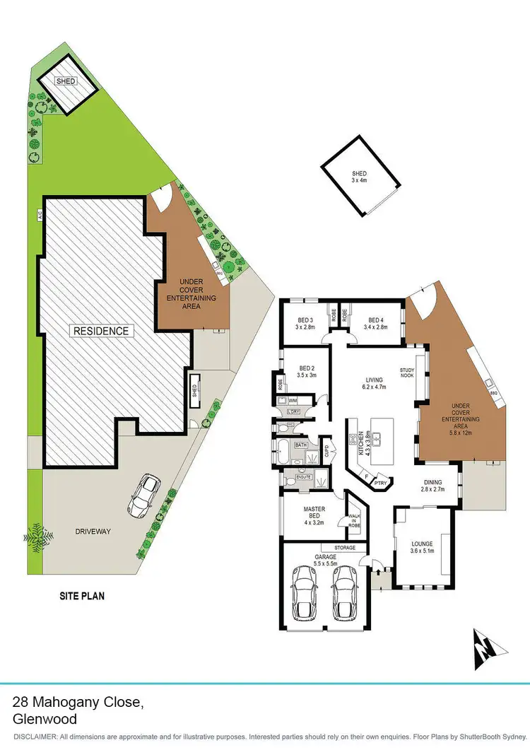 Floorplan of Homely house listing, 28 Mahogany Close, Glenwood NSW 2768